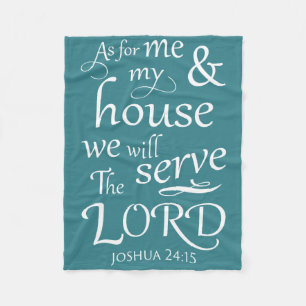 Joshua 24:15 fleecefilt