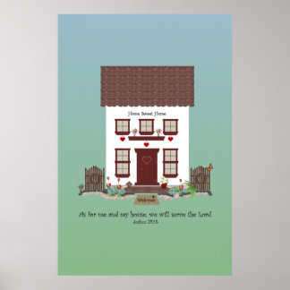 Joshua 24:15 ~  Herren Poster