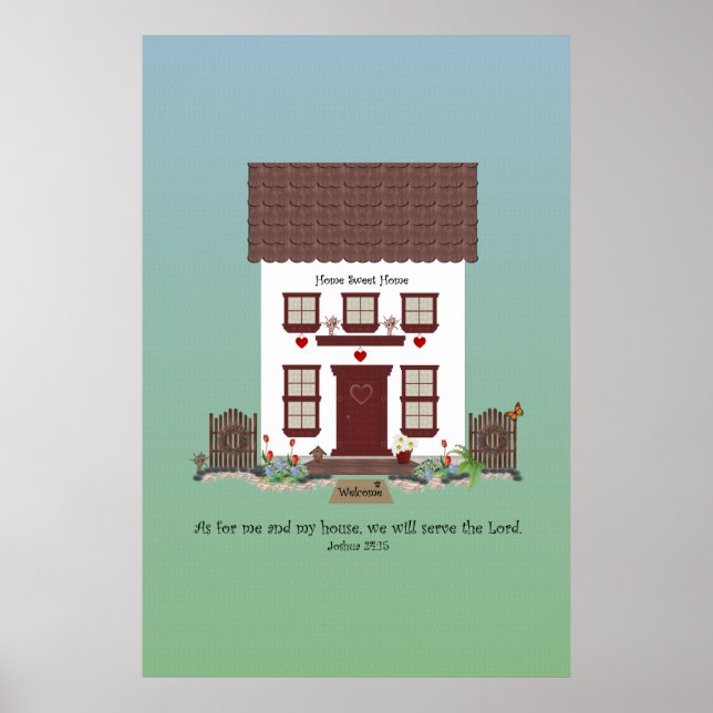 Joshua 24:15 ~  Herren Poster (Framsidan)