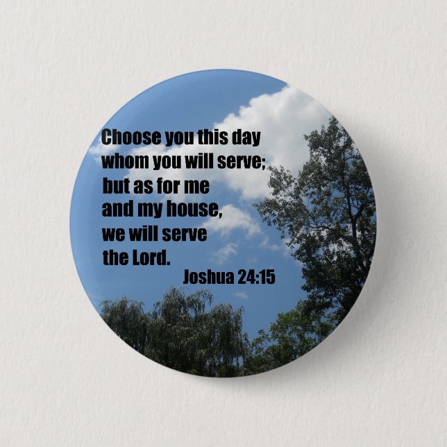 Joshua 24:15 knapp (Framsida)