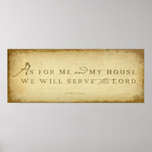 Joshua 24:15 poster