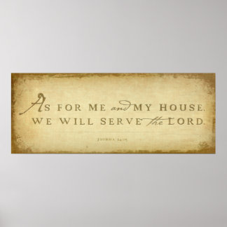 Joshua 24:15 poster