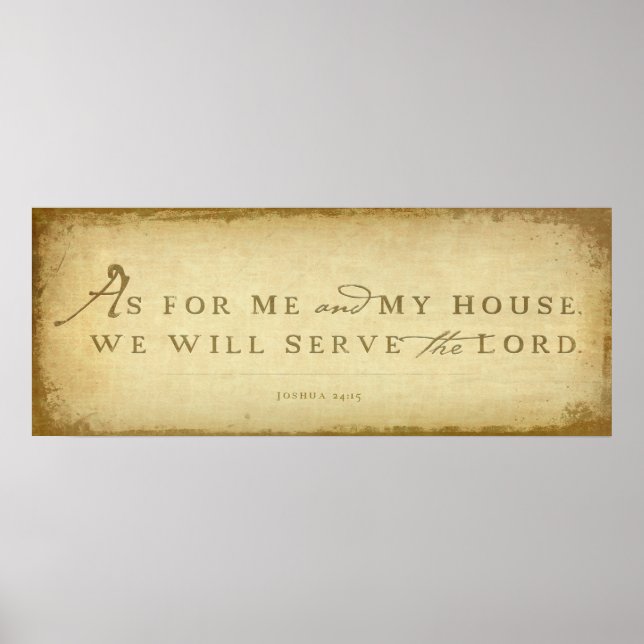 Joshua 24:15 poster (Framsidan)