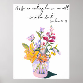 Joshua 24:15 Poster