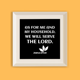 : Joshua 24:15 Poster