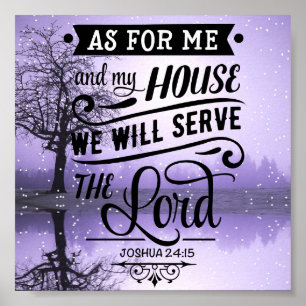 Joshua 24:15 poster