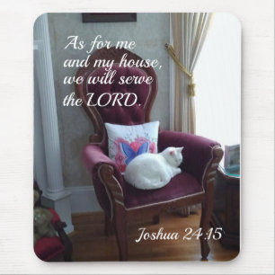 Joshua 24:15 Som för mig och mitt hus kommer vi at Musmatta