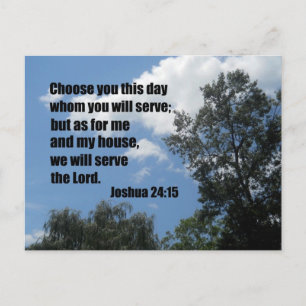 Joshua 24:15 vykort