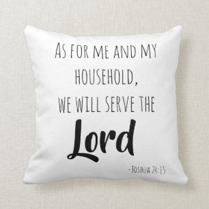 Joshua 24:15dekorativ kudde