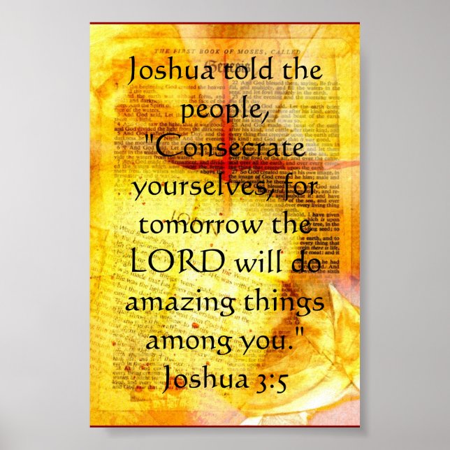 Joshua 3:5 poster (Framsidan)