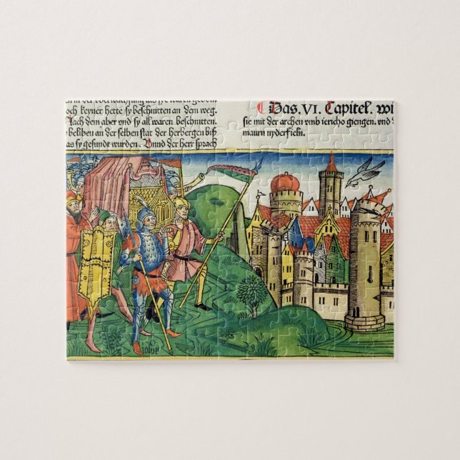 Joshua 6 4-21 nedgången av Jericho, från 'Nuremen Pussel (Horisontell)