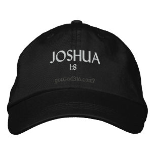 JOSHUA gotGod316.com 1:8 Broderad Keps