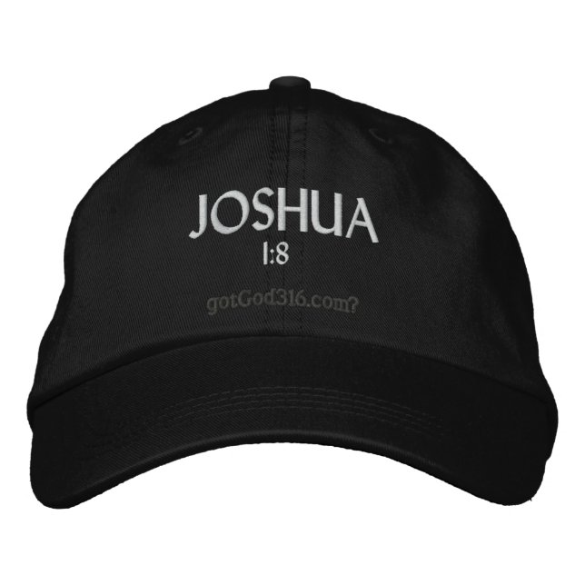 JOSHUA gotGod316.com 1:8 Broderad Keps (Framsida)