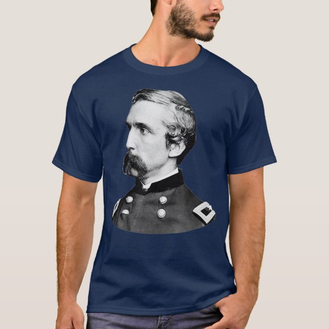 Joshua Lawrence Chamberlain Civil Krig T Shirt (Framsida)