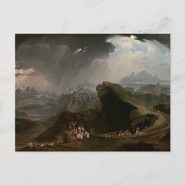 Joshua och slaget vid Gibeon Vykort (Framsida)