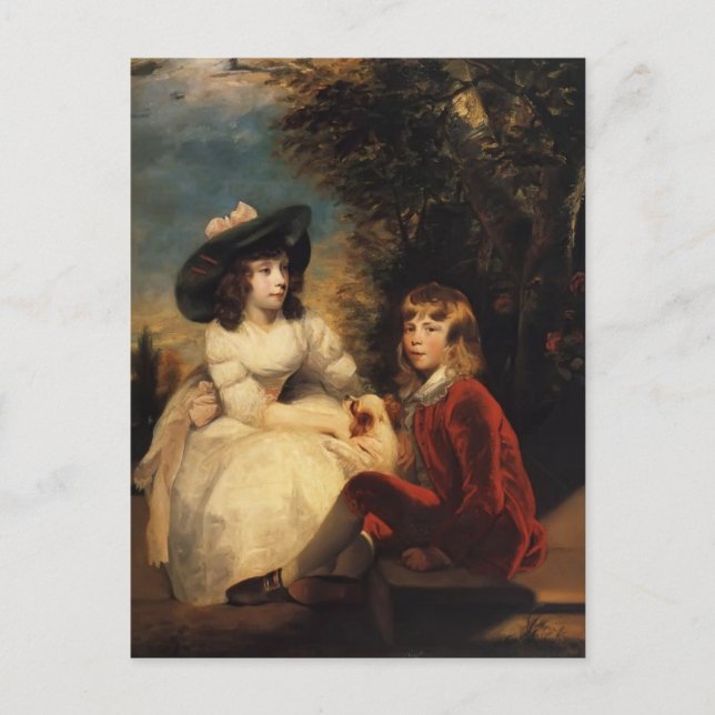Joshua Reynolds-Children of John Julius Angerstein Vykort (Framsida)