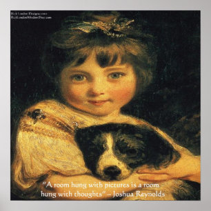 Joshua Reynolds Miss Bowles Poster med konstcitat