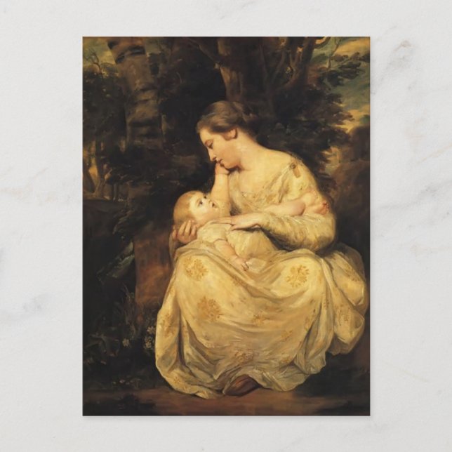 Joshua Reynolds- Susanna Hoare och Child Vykort (Framsida)