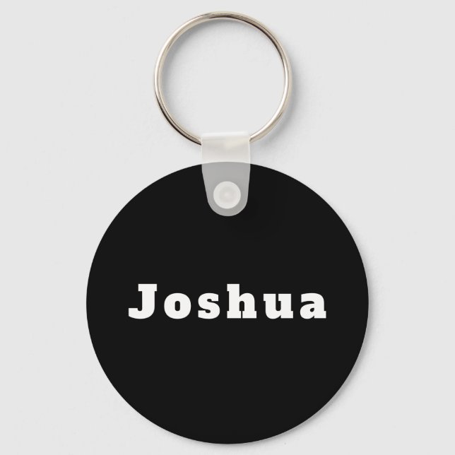 Joshua schwarz weiß  nyckelring (Framsida)