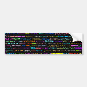 Joshua textdesign mig bildekal