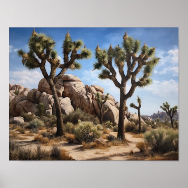 Joshua Träd Art Print Poster (Framsidan)
