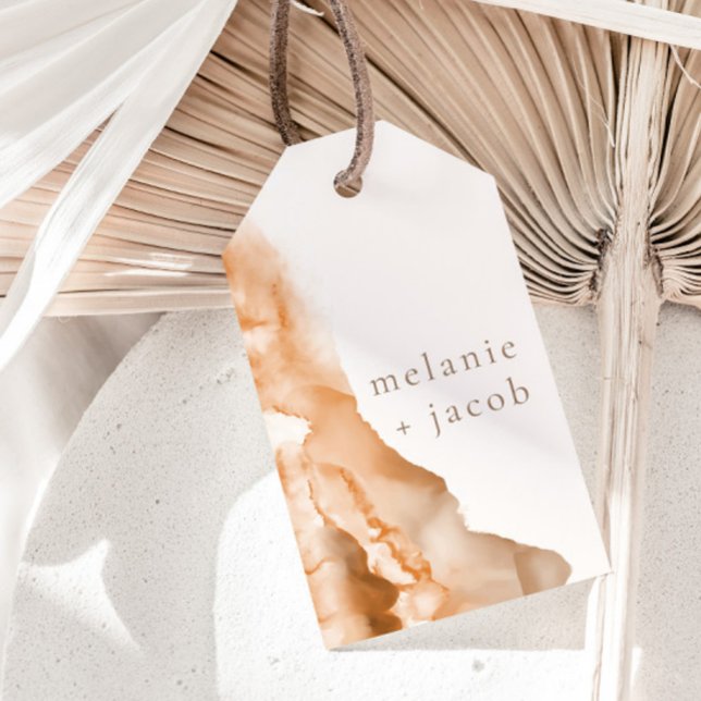 Joshua Träd Bohemian Neutralt Bride + Groom Favor Presentetikett (Skapare uppladdad)