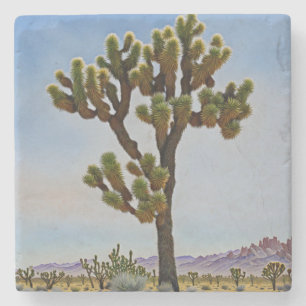 Joshua Träd Cactus Desert Art Underlägg