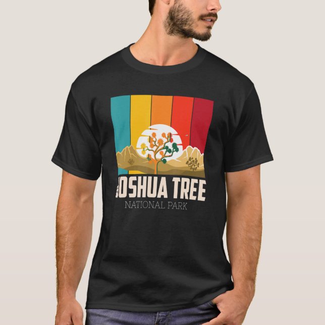 Joshua Träd California Desert National Park Campin T Shirt (Framsida)
