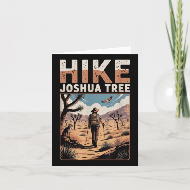 Joshua Träd Hiking _1 Kort (Framsida)