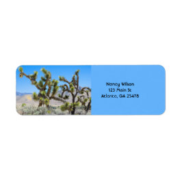 Joshua Träd i Kalifornien Returadress Etikett