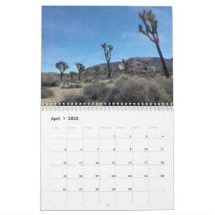 Joshua Träd nationalpark 2020 Kalender