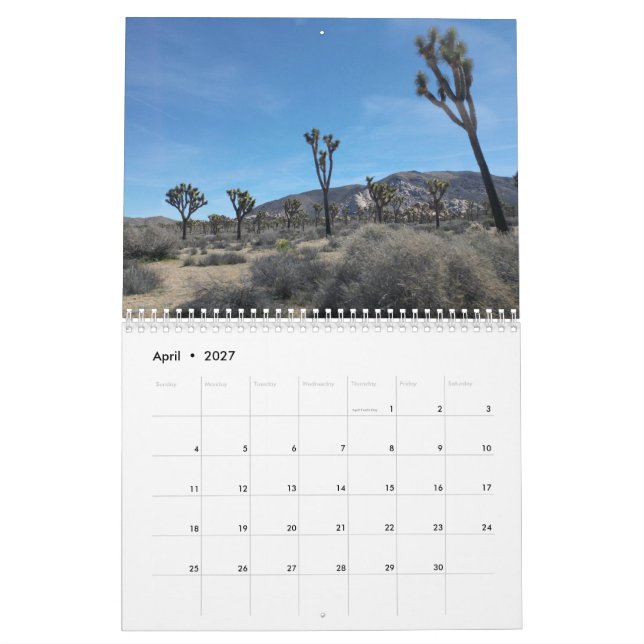 Joshua Träd nationalpark 2020 Kalender (Apr 2027)