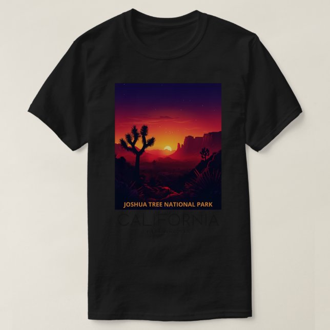 Joshua Träd nationalpark 3 T Shirt (Design framsida)