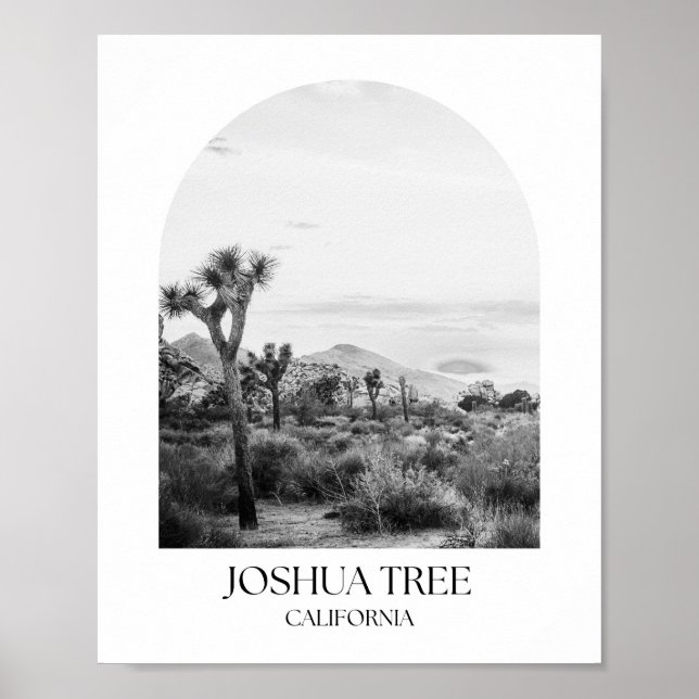 Joshua Träd nationalpark California Arch Photo Pr Poster (Framsidan)
