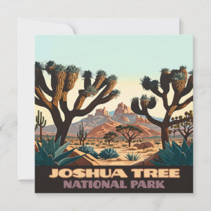 Joshua Träd nationalpark California Desert Retro