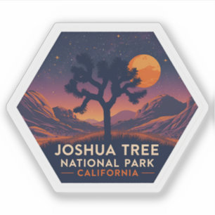 Joshua Träd nationalpark California Vintage Klistermärken