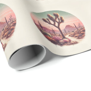 Joshua Träd nationalpark California Watercolor Presentpapper