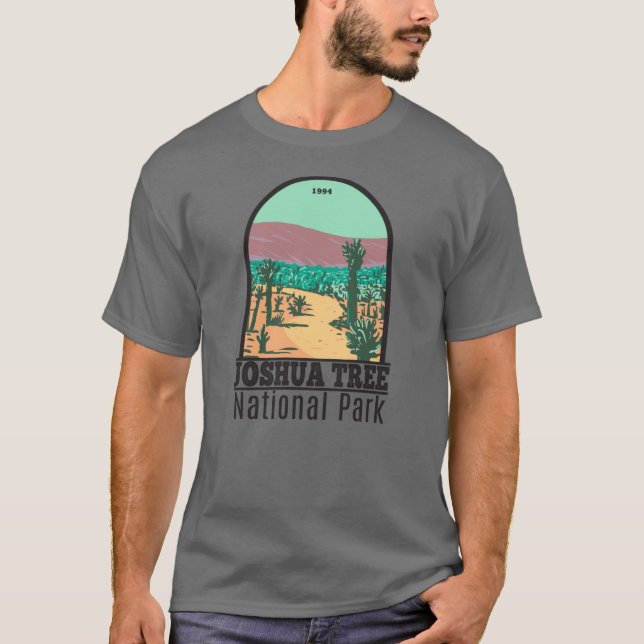 Joshua Träd nationalpark Cholla Cactus Garden T Shirt (Framsida)