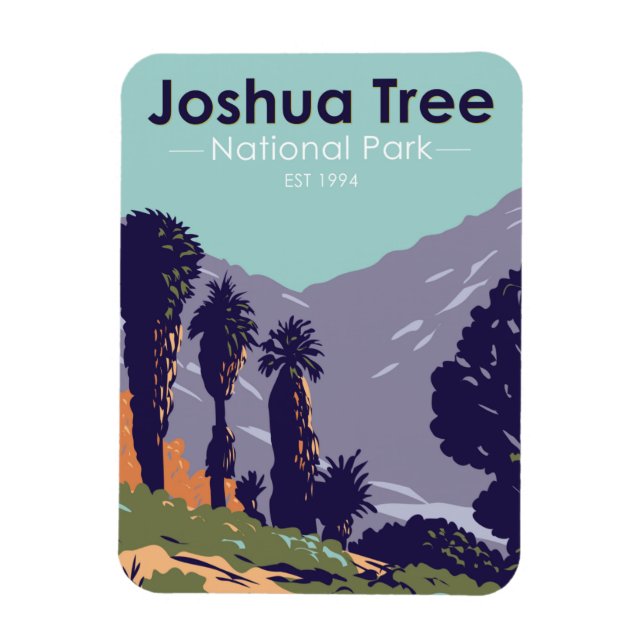Joshua Träd nationalpark Cottonwood Vår Oasis Magnet (Vertikal)
