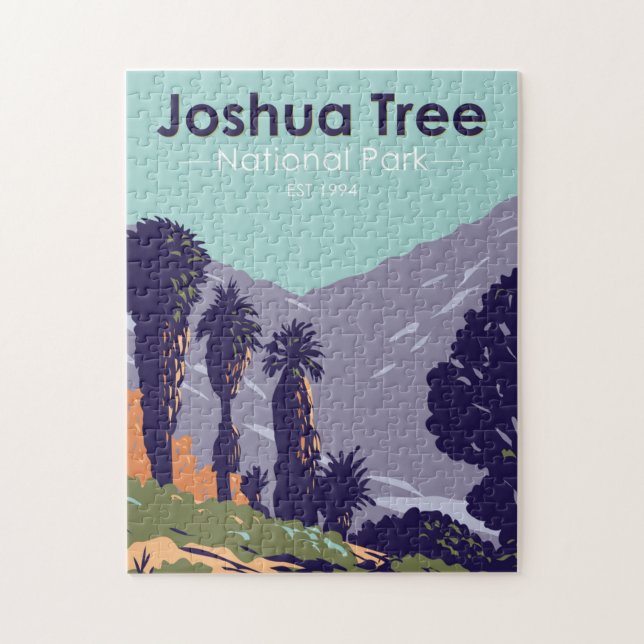 Joshua Träd nationalpark Cottonwood Vår Oasis Pussel (Vertikal)