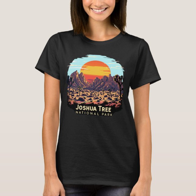 Joshua Träd nationalpark Desert Sunset T Shirt (Framsida)