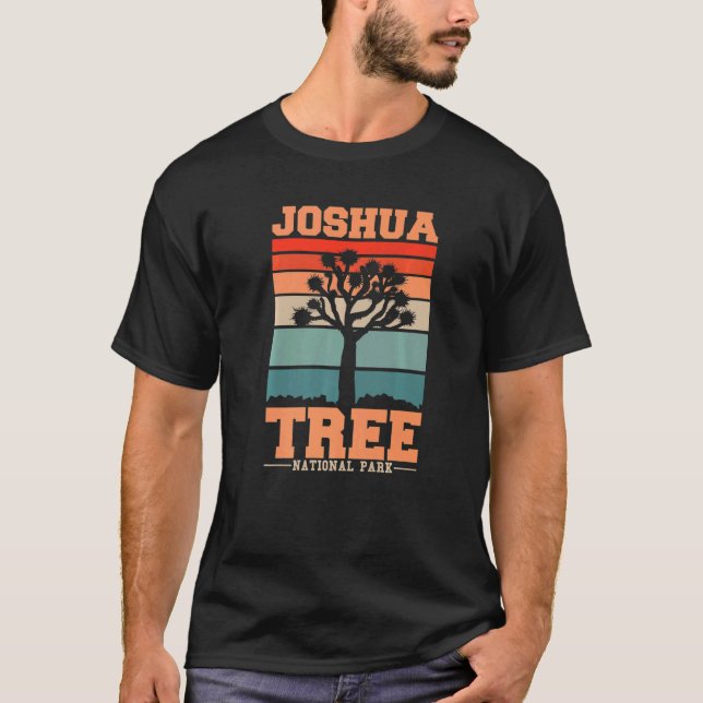 Joshua Träd nationalpark Hiking California Vacati T Shirt (Framsida)