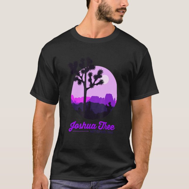 Joshua Träd nationalpark Hiking Camping Joshua Tr T Shirt (Framsida)