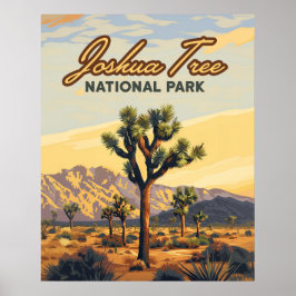 Joshua Träd nationalpark i Kalifornien Desert Poster