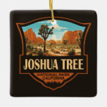 Joshua Träd nationalpark Illustration Retro Julgransprydnad Keramik<br><div class="desc">Koppla vektorgrafik i Träd till design. Parken heter för regionens vriden,  borst Joshua träd,  parken sträcker sig över den kaktus-prickade Colorado Desert och Mojave Desert.</div>