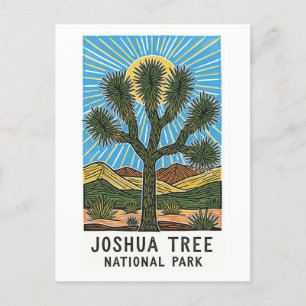 Joshua Träd nationalpark Kalifornien Helg Vykort