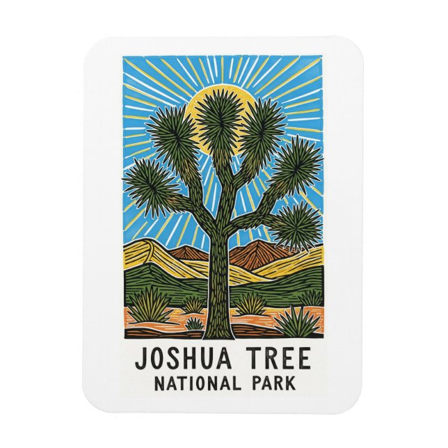 Joshua Träd nationalpark Kalifornien Magnet (Vertikal)