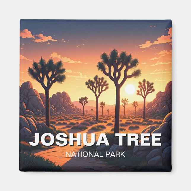 Joshua Träd nationalpark Kalifornien Magnet (Framsidan)