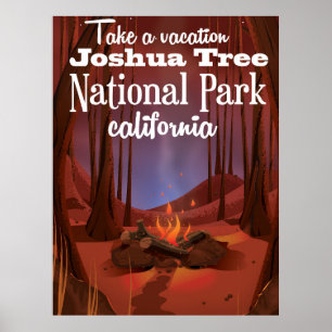 Joshua Träd nationalpark, Kalifornien-resa Poster