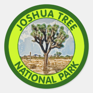 Joshua Träd nationalpark, Kalifornien Runt Klistermärke